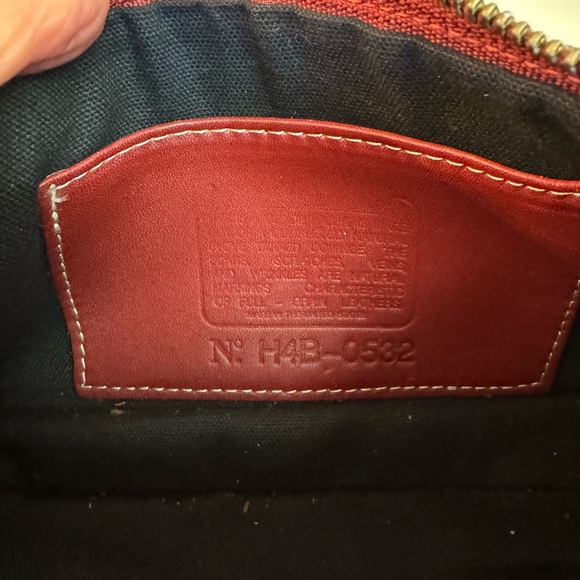 ❤️ VINTAGE COACH DEMI BLEECKER BAGUETTE RED LEATHER BAG! - Picture 10 of 12